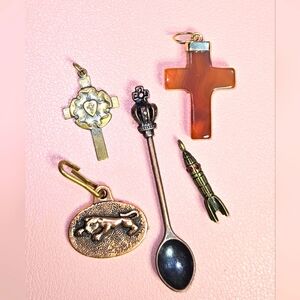 Brasstone Charms 5pc Lot